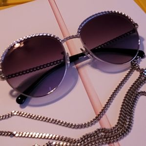 Chanel Pantos Gold Chain Sunglasses AUTHENTIC